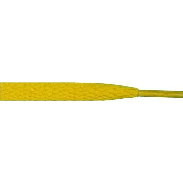 Athletic Flat 5/16 - Yellow (12 Pair Pack) Shoelaces