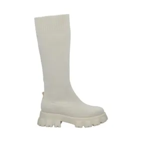 Biaprima Beige High Sock Boots