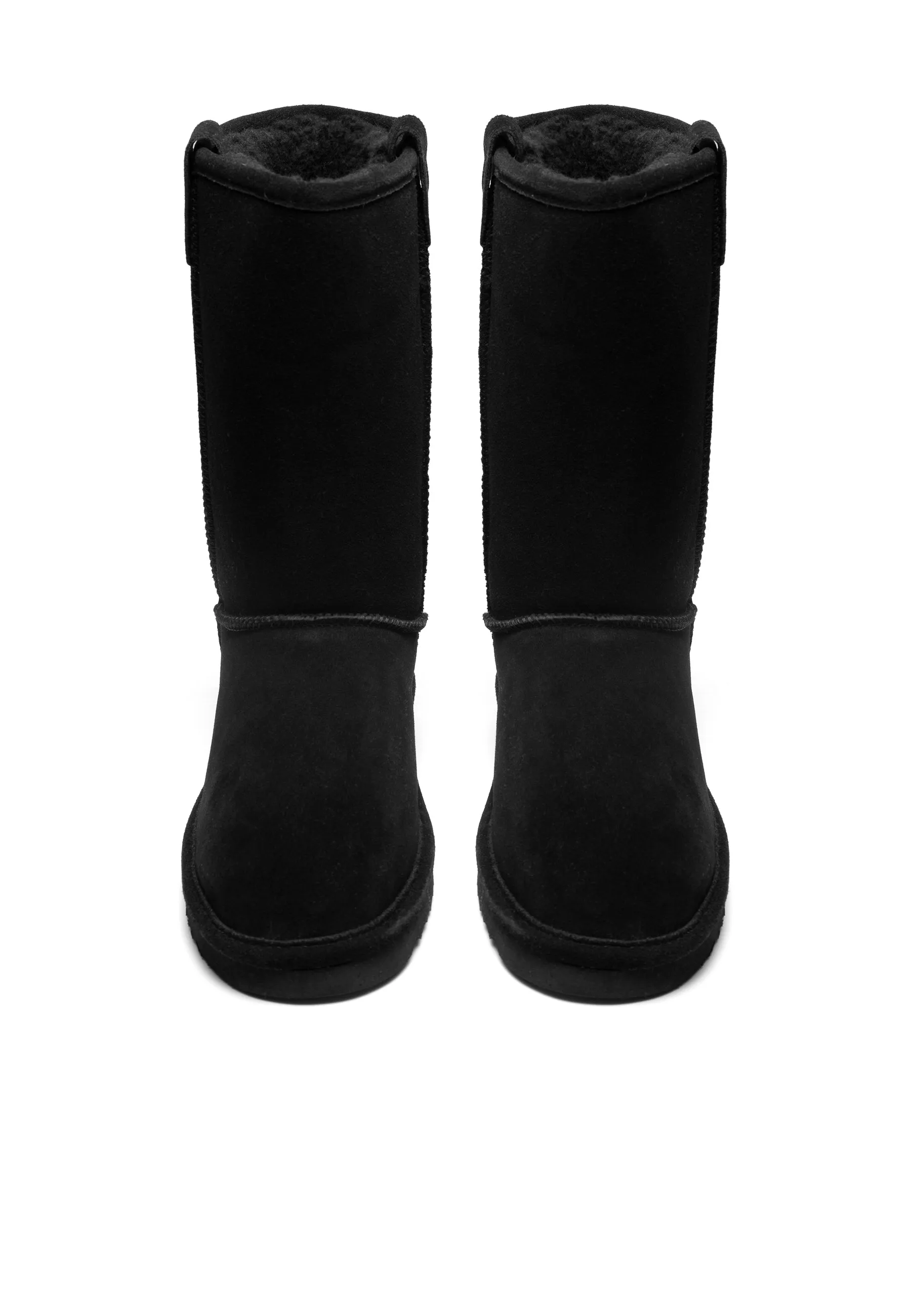 Biasnow Black Suede Long Boots