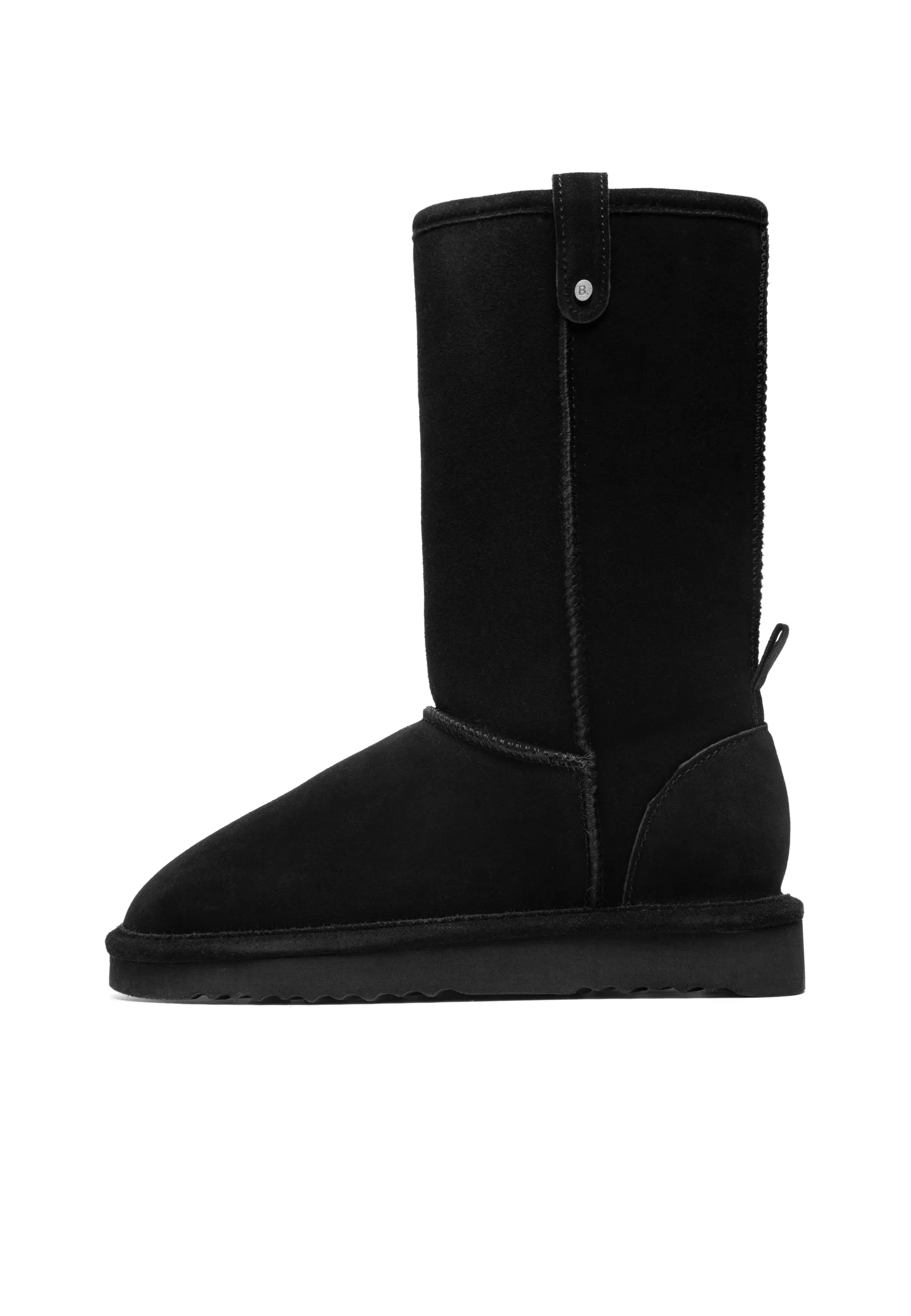 Biasnow Black Suede Long Boots