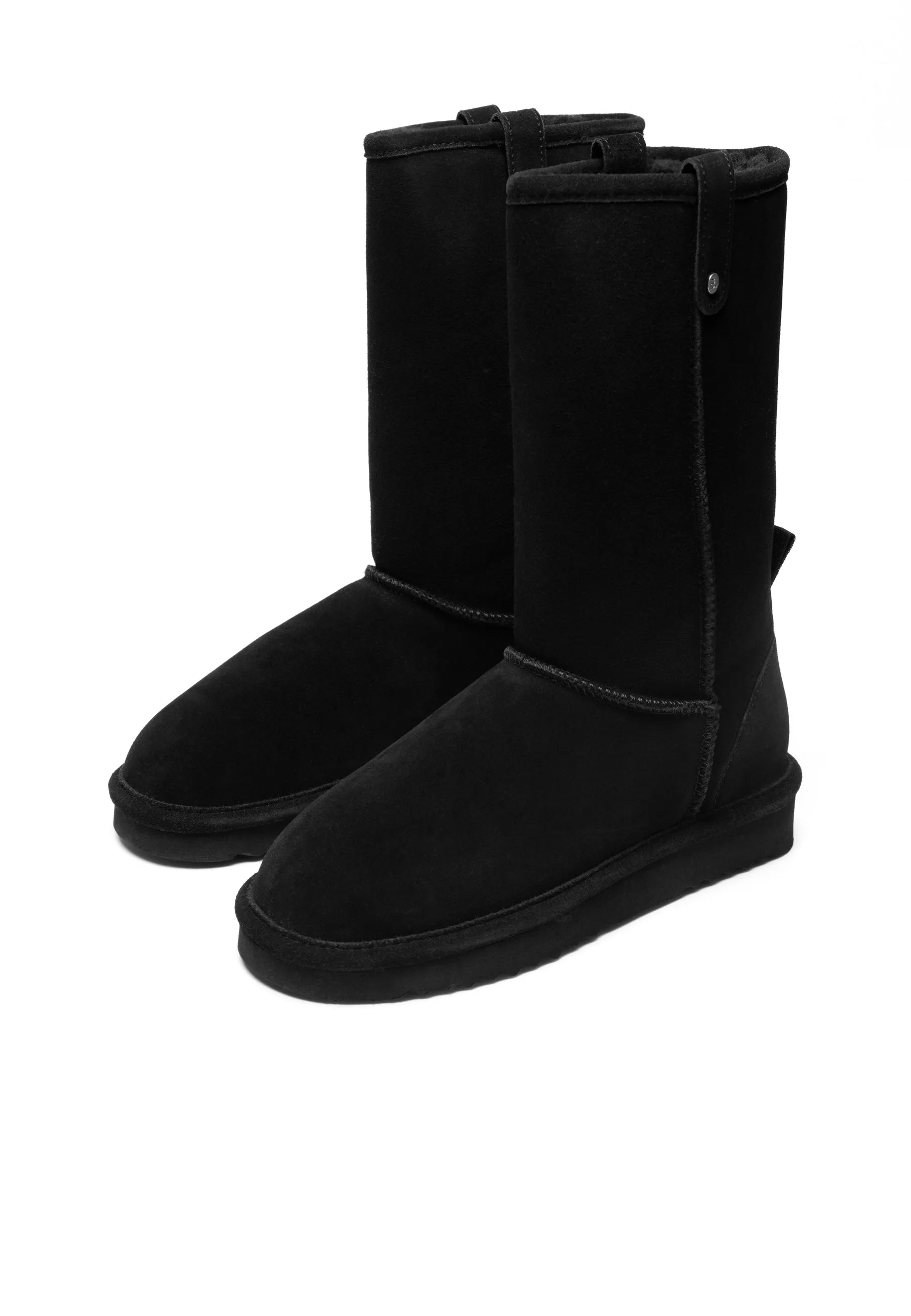 Biasnow Black Suede Long Boots