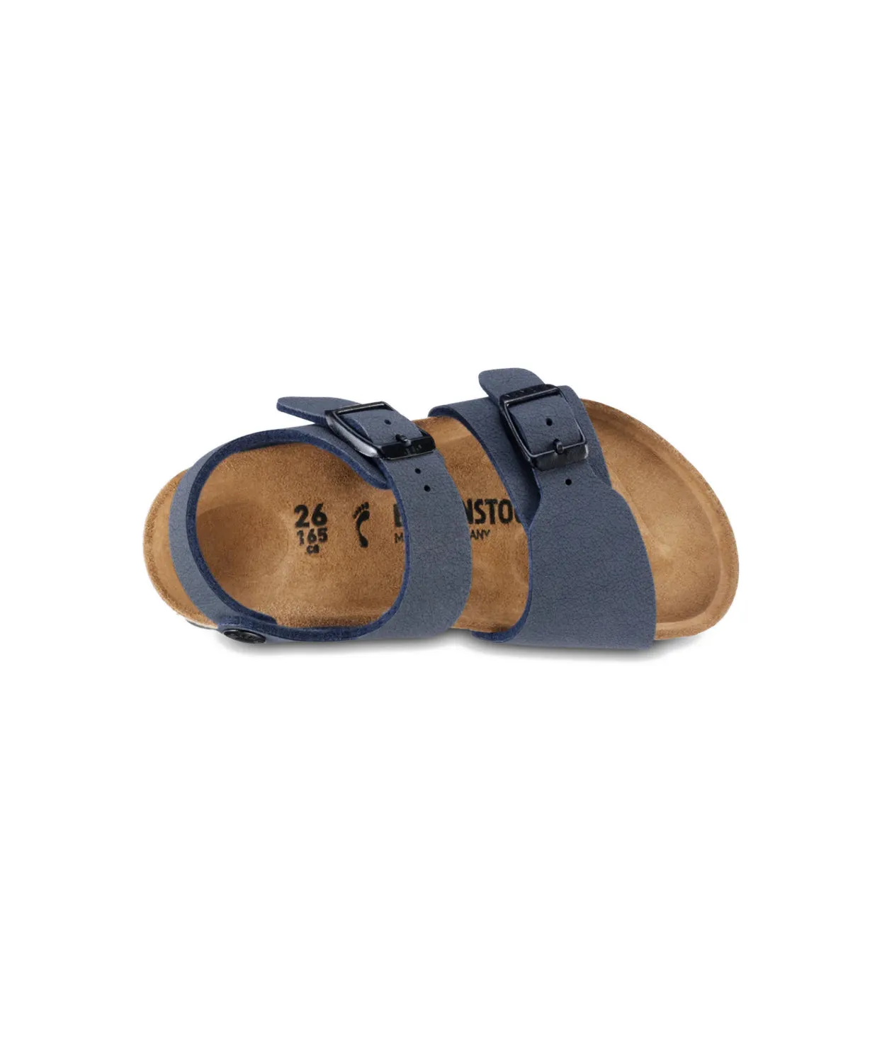 Birkenstock Kids New York BirkiBuc Navy Sandals