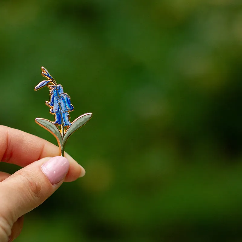 Bluebell Floral Enamel Pin