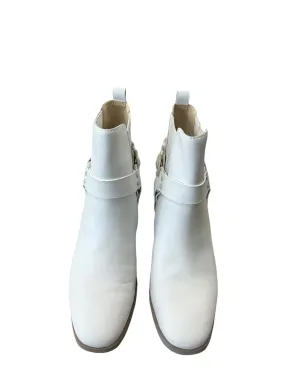 Boots Ankle Heels By Sam Edelman In White, Size: 8.5