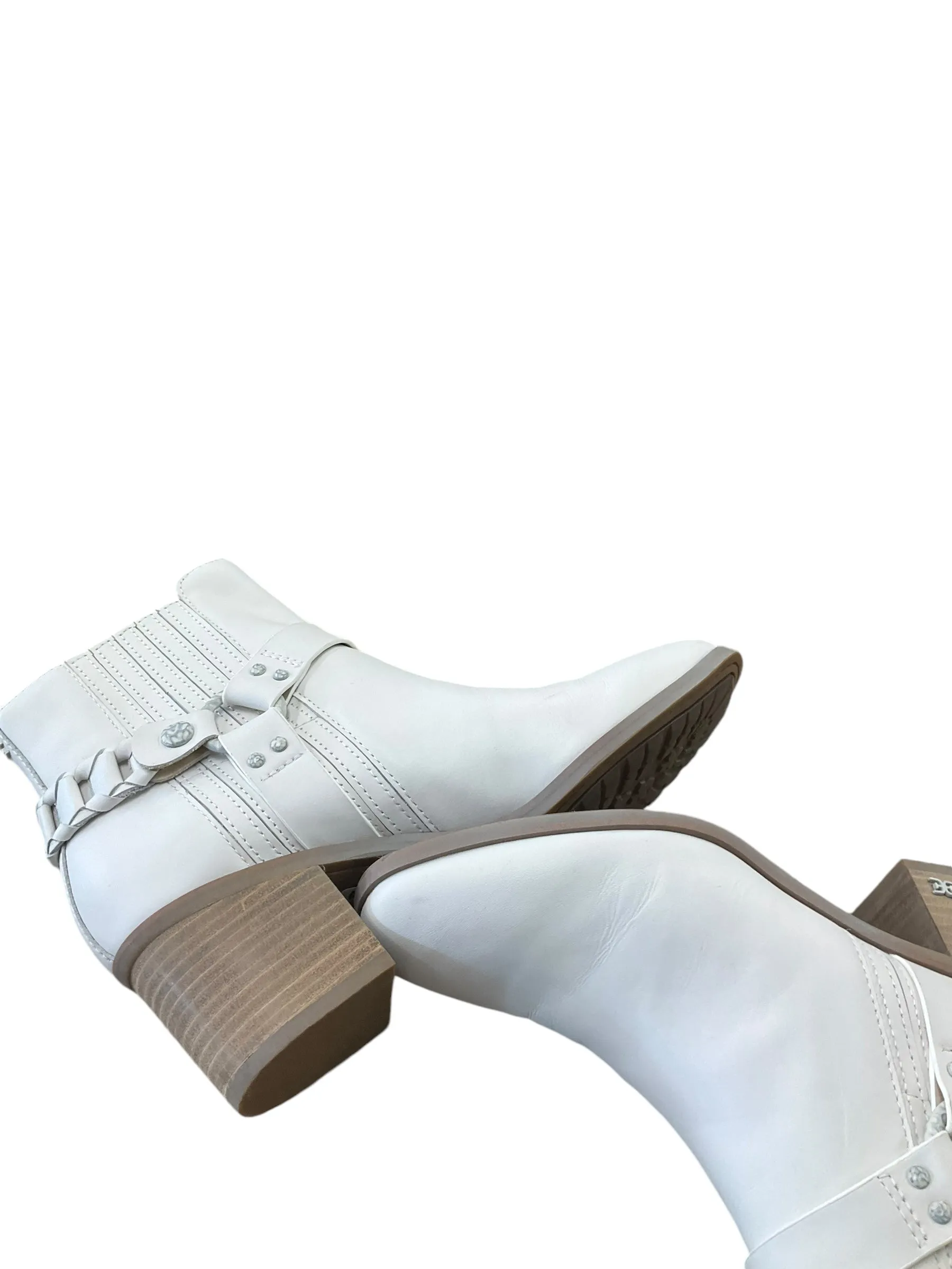 Boots Ankle Heels By Sam Edelman In White, Size: 8.5