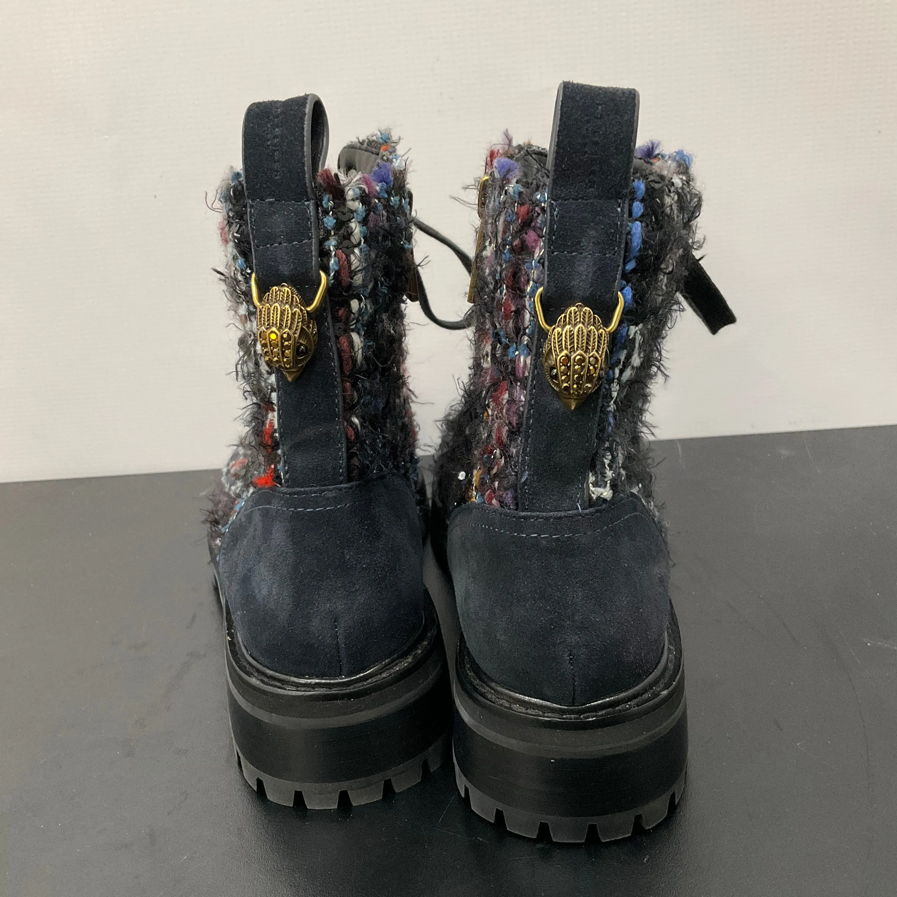 Boots Combat By Kurt Geiger In Navy, Size: 8.5