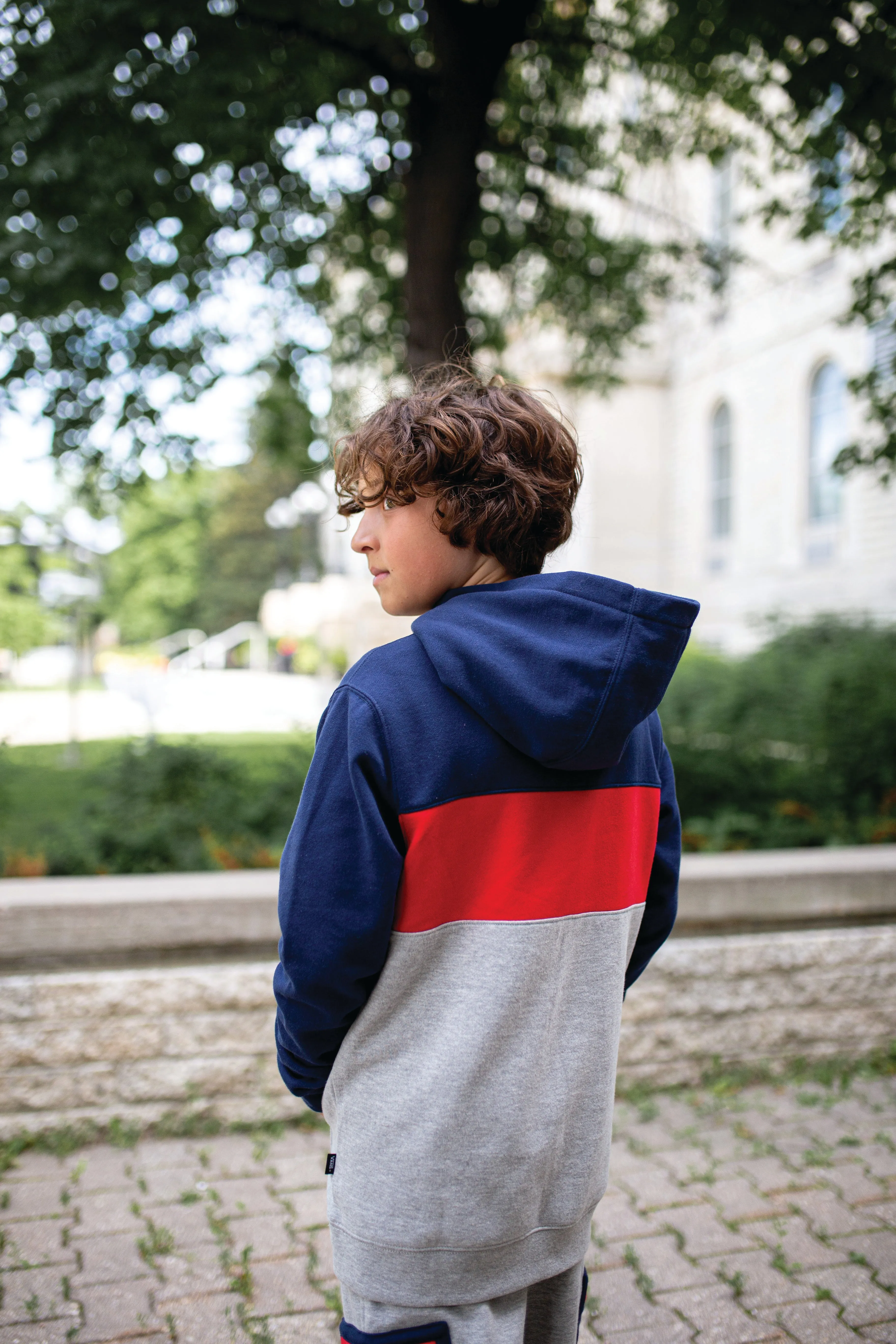 Boy's Vans Color Block Pullover