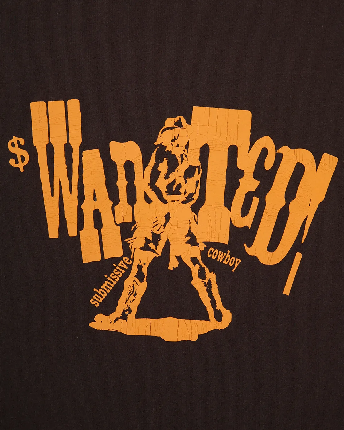 BROWN WANTED COWBOY T-SHIRT