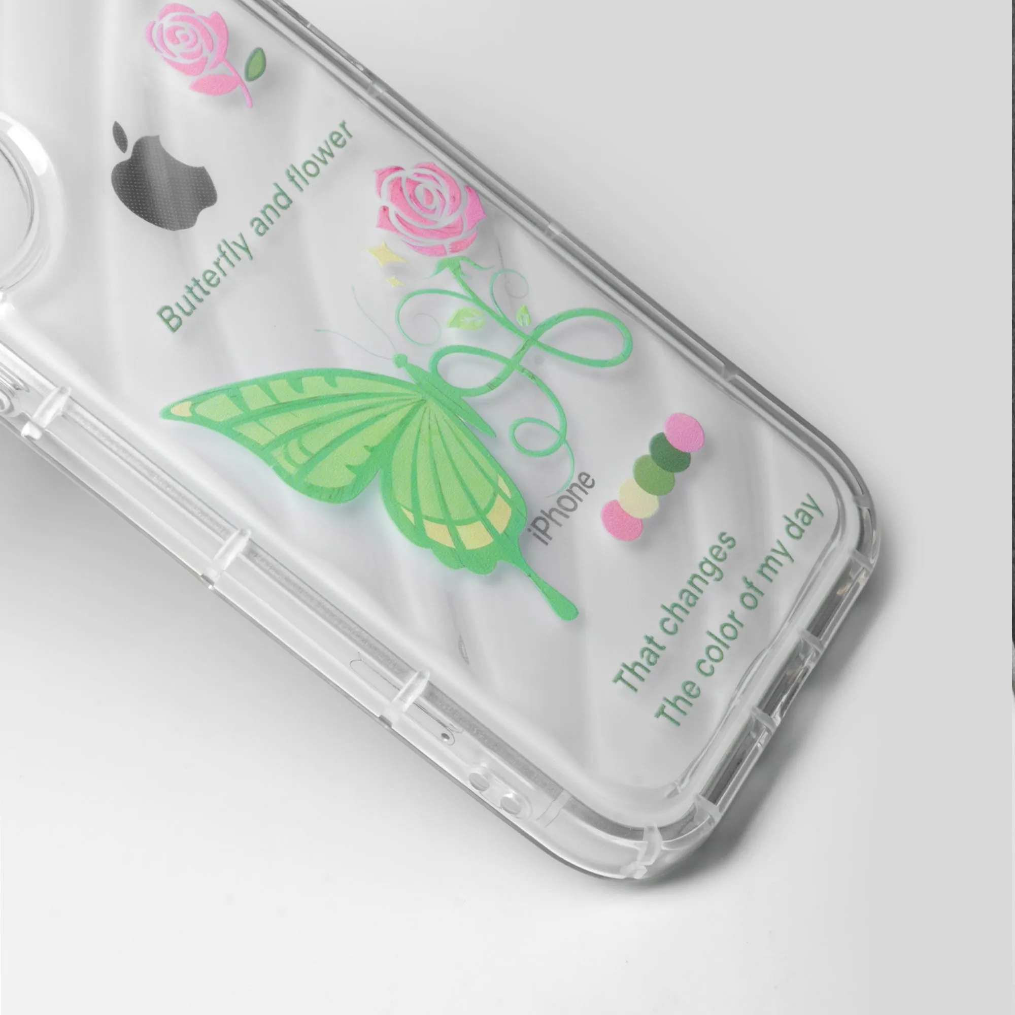 Butterfly Printed Transparent Back Cover for Apple iPhone 11