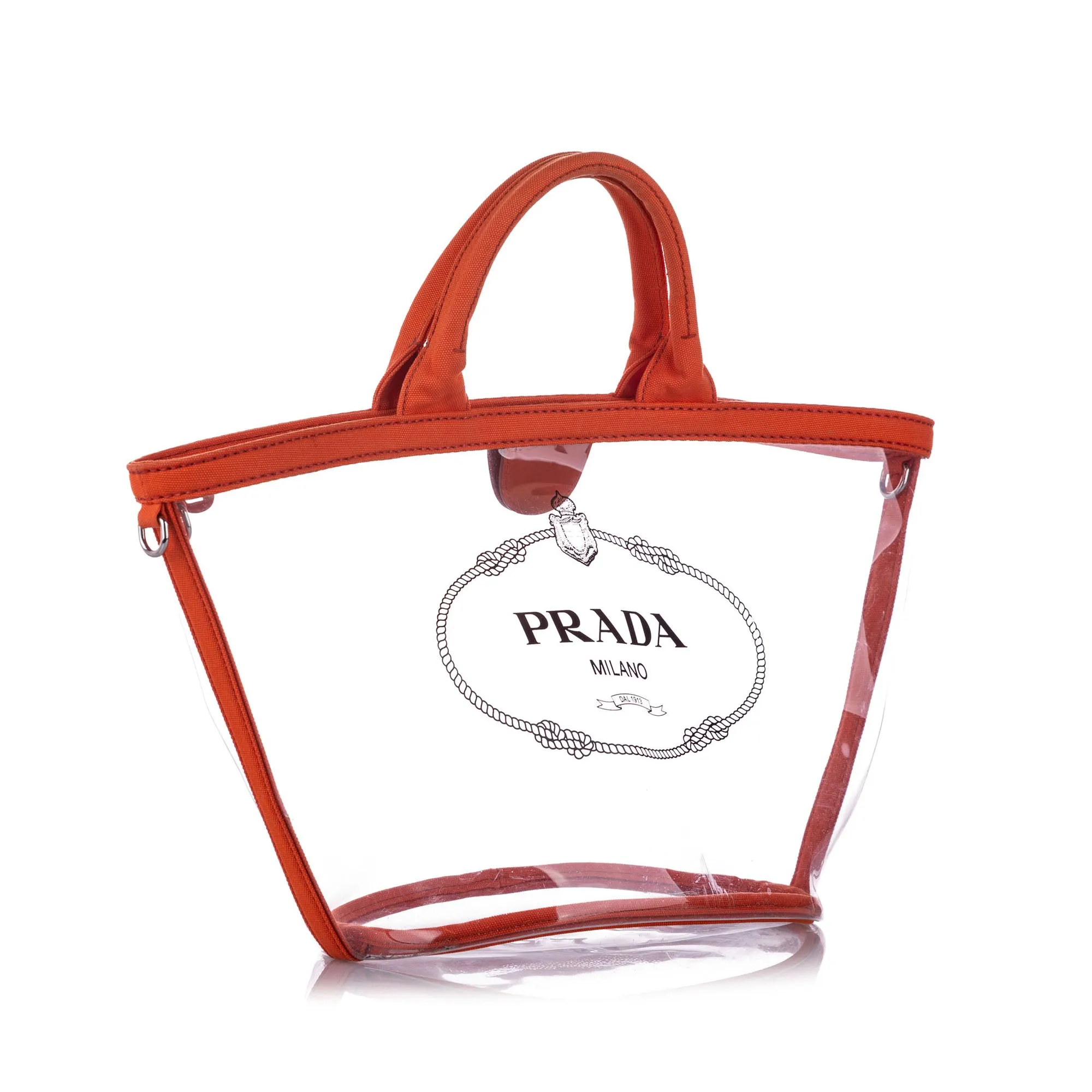 Canapa Transparent Satchel Orange