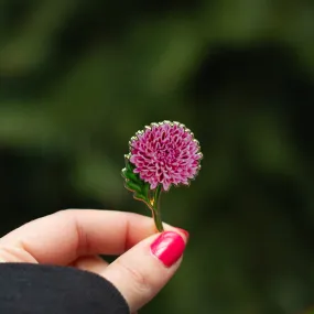 Chrysanthemum v2 Floral Enamel Pin | November Birth Month Flower