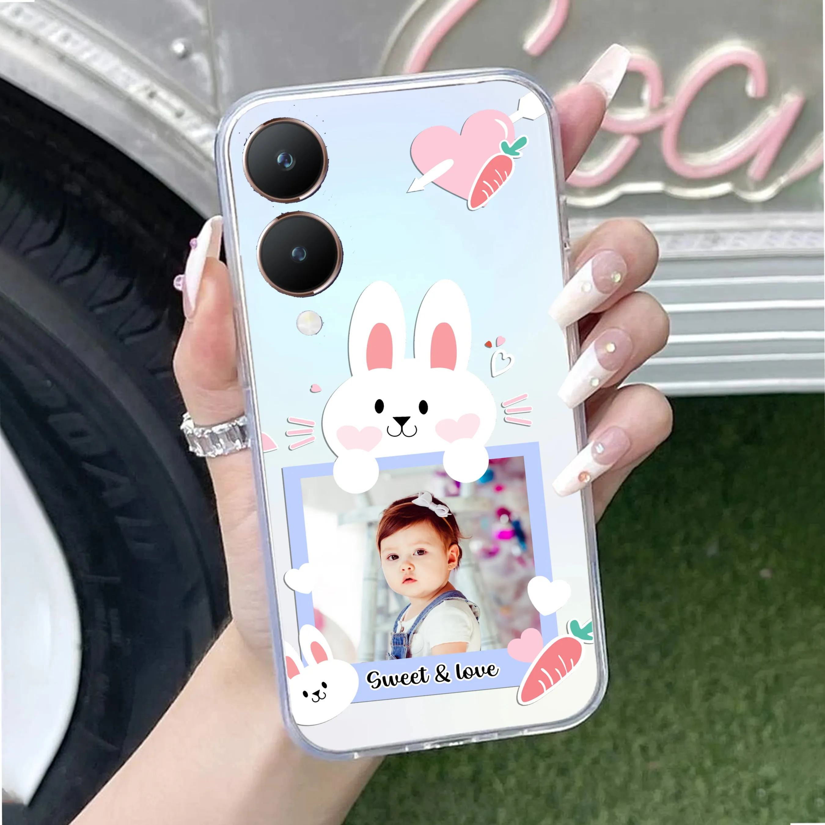 Customize Photo Transparent Silicon Case For Vivo