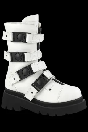 DemoniaCult RENEGADE 55 White Boots