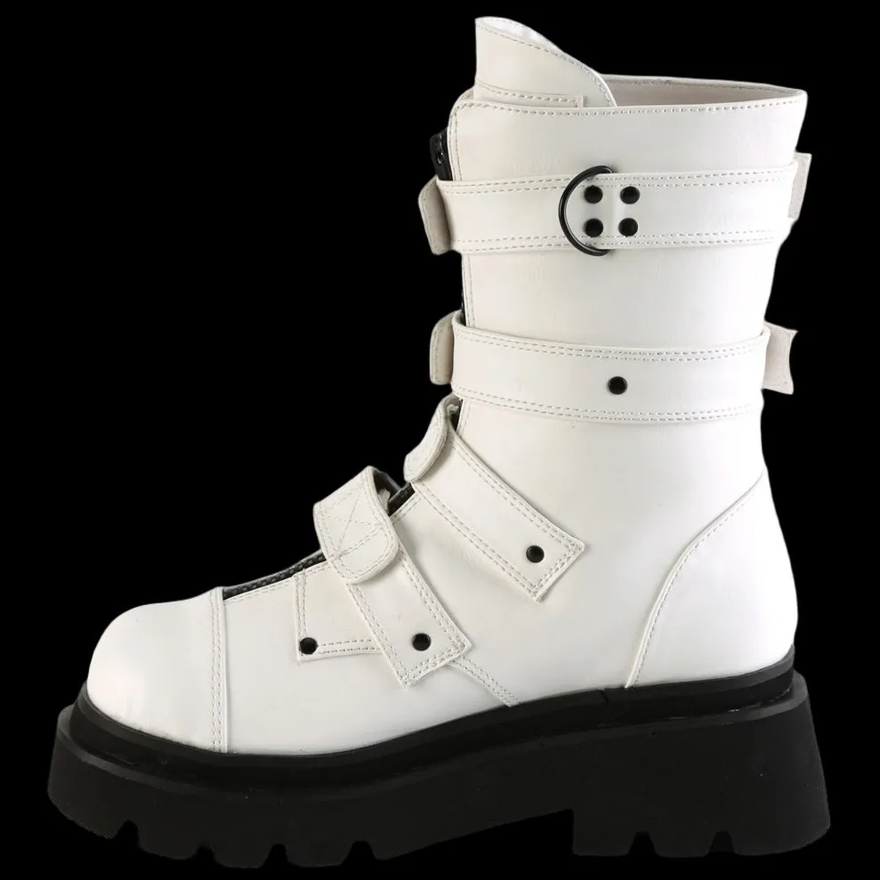 DemoniaCult RENEGADE 55 White Boots