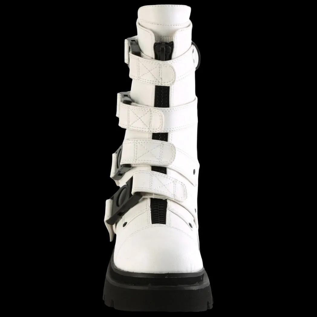 DemoniaCult RENEGADE 55 White Boots