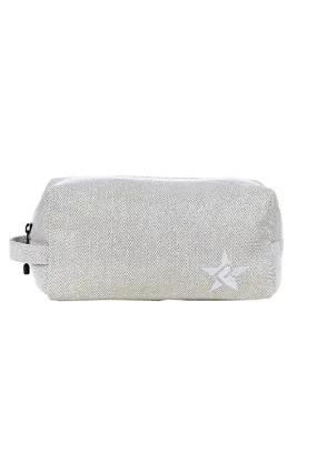 DiamondNet™ in Champagne Rebel Makeup Bag with White Zipper