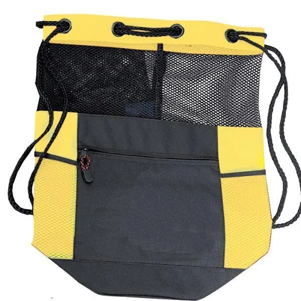 Expanded Polyester Mesh Bag / Drawstring Backpack