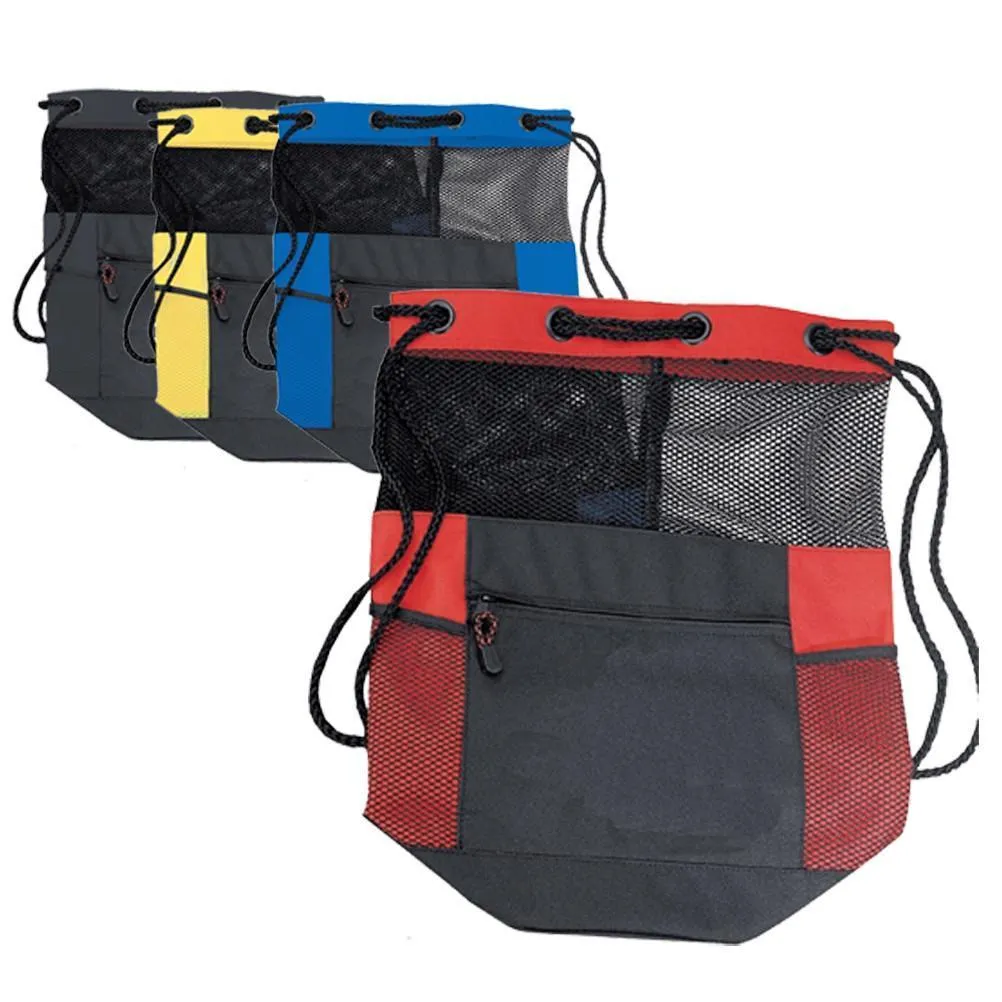 Expanded Polyester Mesh Bag / Drawstring Backpack