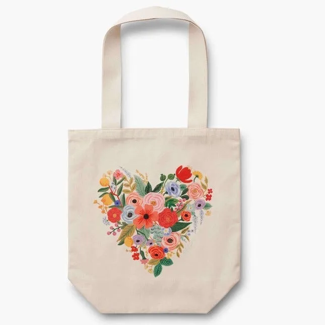 Flower Heart Canvas Tote by Rifle Paper Co