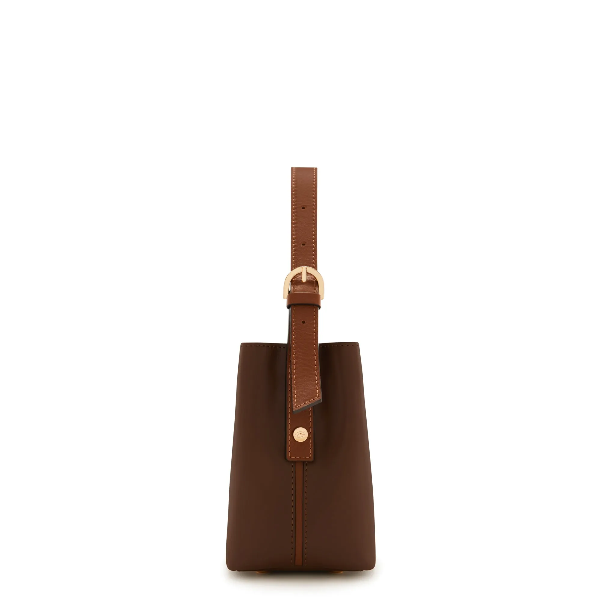 Honoré Adriane Mini brown leather handbag calfskin leather