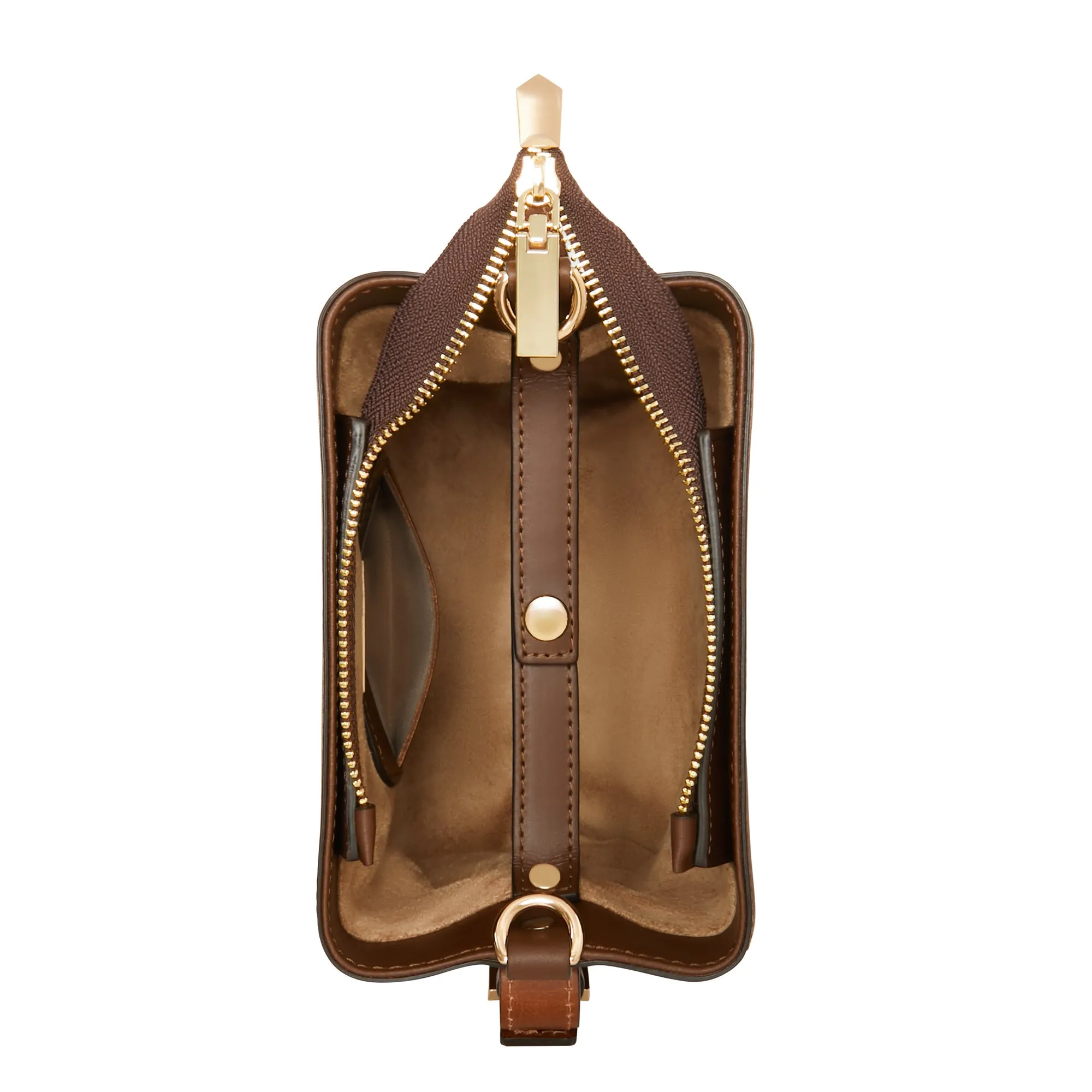 Honoré Adriane Mini brown leather handbag calfskin leather