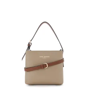 Honoré Adriane Mini taupe leather handbag calfskin leather