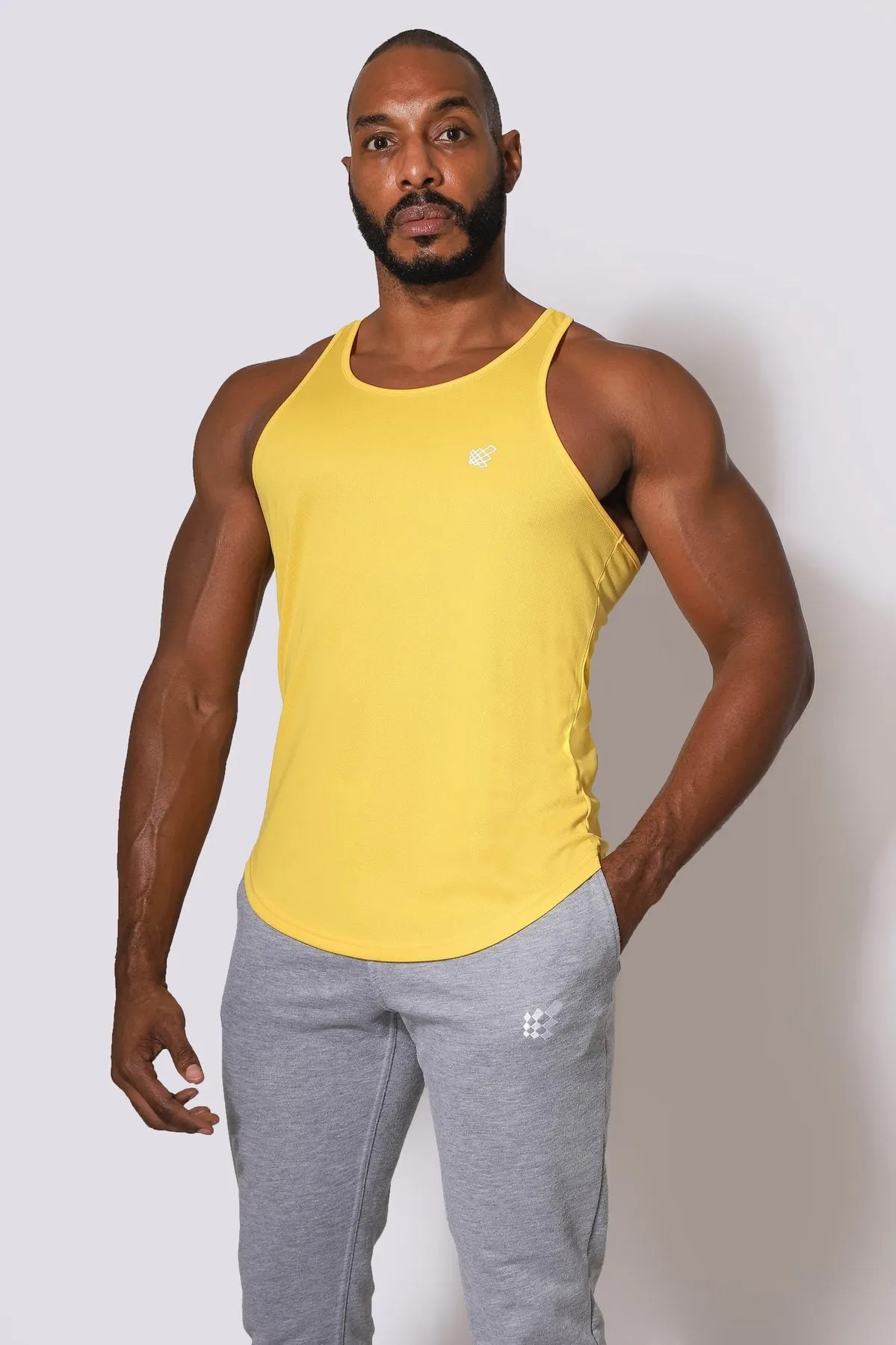 Jed North Microfiber Dri-fit tank yellow