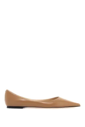 JIMMY CHOO smooth leather love ballerina flats