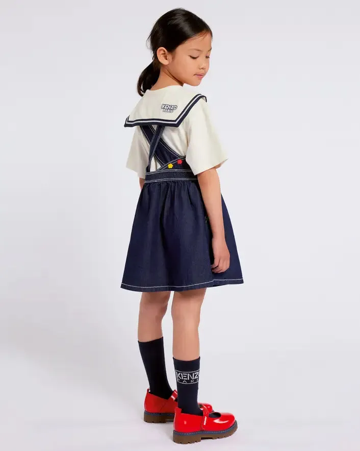 Kenzo Girls Blue Denim Dress