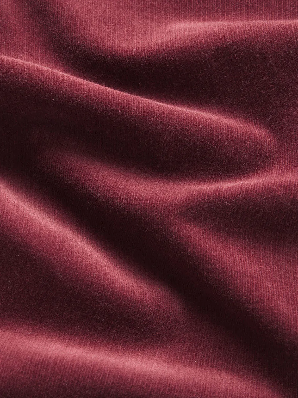 Le Sleek Straight Corduroy -- Dark Burgundy