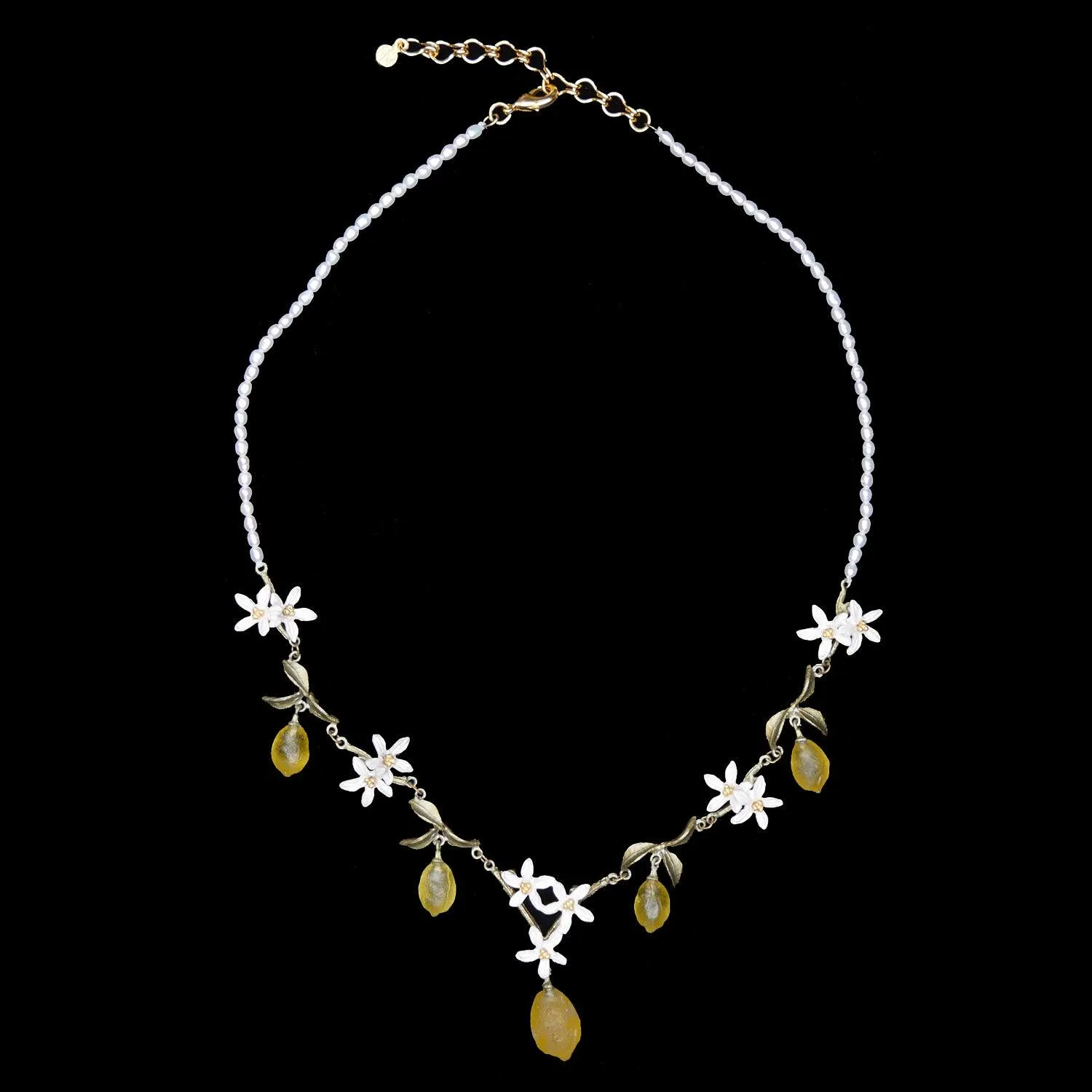 Lemon Drop Necklace - Pearls