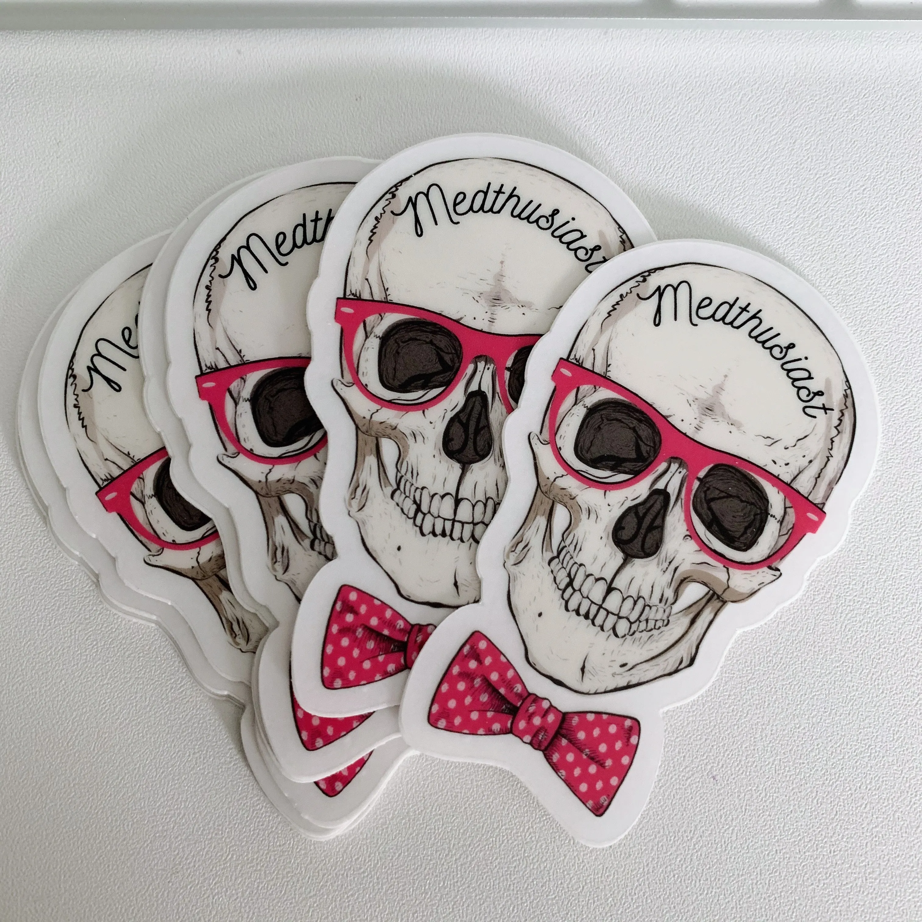 Medthusiast Skull Logo Sticker