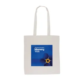 Memory Walk flower tote bag - light blue