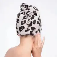 Microfiber Hair Towel - Leopard