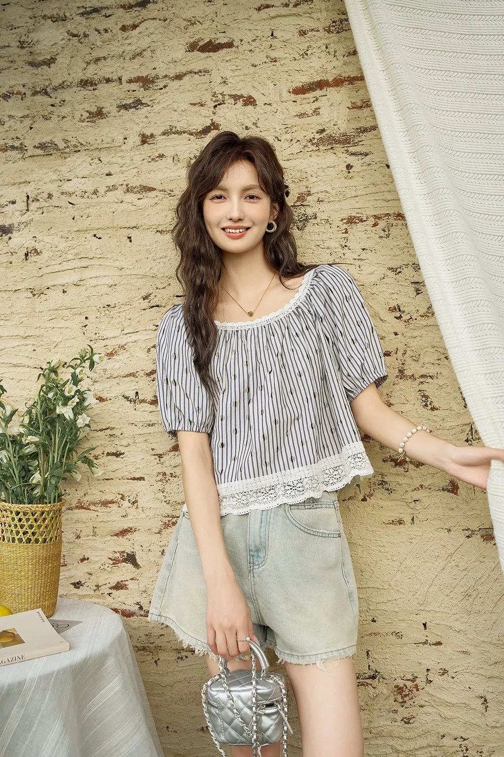 Puff Sleeve Blouse for Women