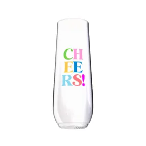 Shatterproof Champagne Flute Set - Graphic Cheers