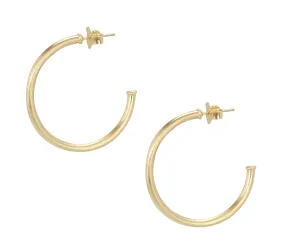 Sheila Fajl Petite Favorite Hoop Earrings in Champagne Plated