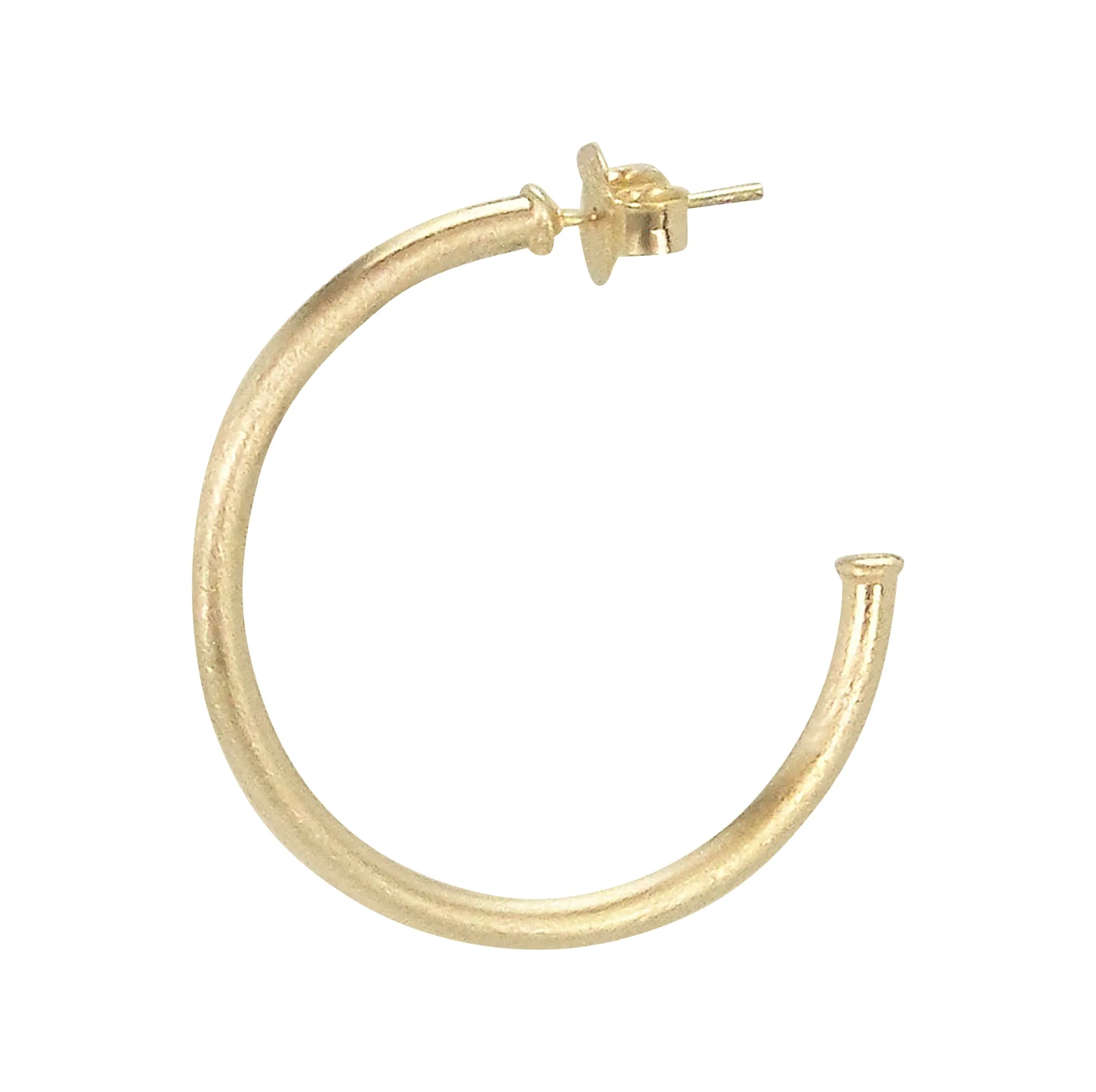 Sheila Fajl Petite Favorite Hoop Earrings in Champagne Plated