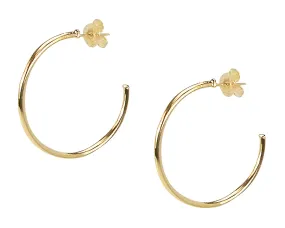 Sheila Fajl Petite Favorite Hoop Earrings in Polished Champagne Plated