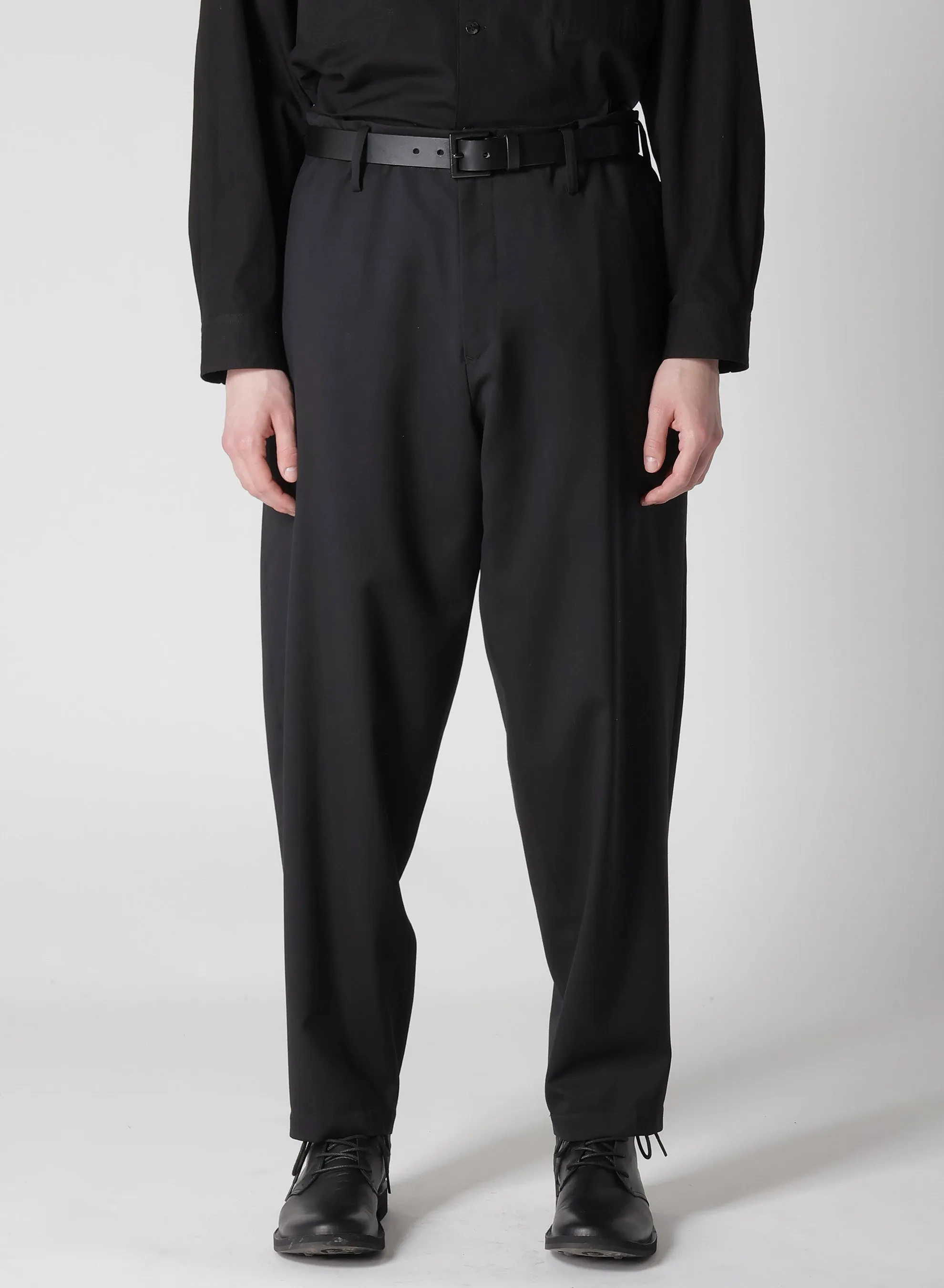 SUIT GABARDINE PANTS WITH SIDE TUCK