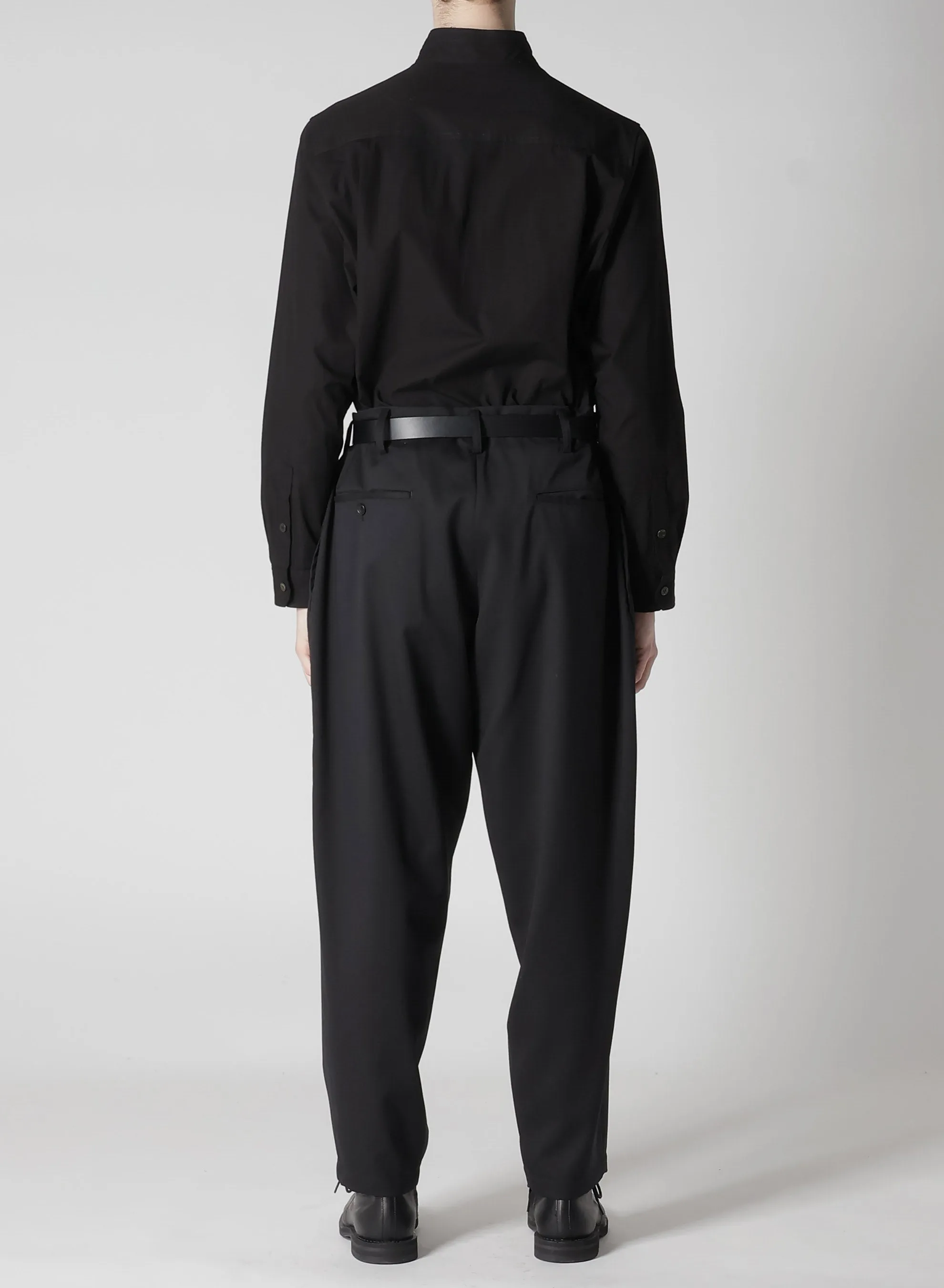 SUIT GABARDINE PANTS WITH SIDE TUCK