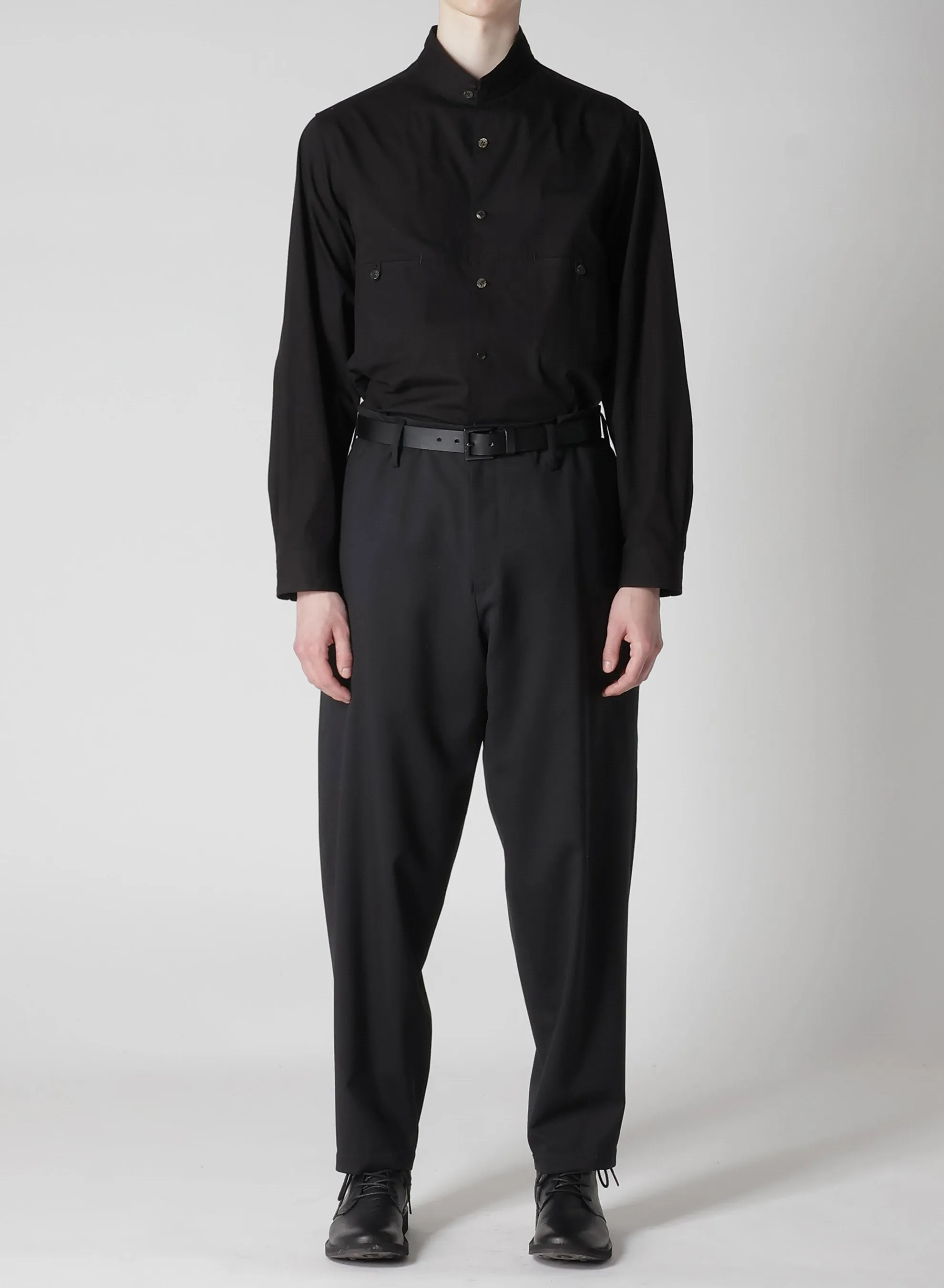 SUIT GABARDINE PANTS WITH SIDE TUCK