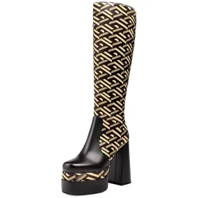 The Esme Platform Knee-High Boots