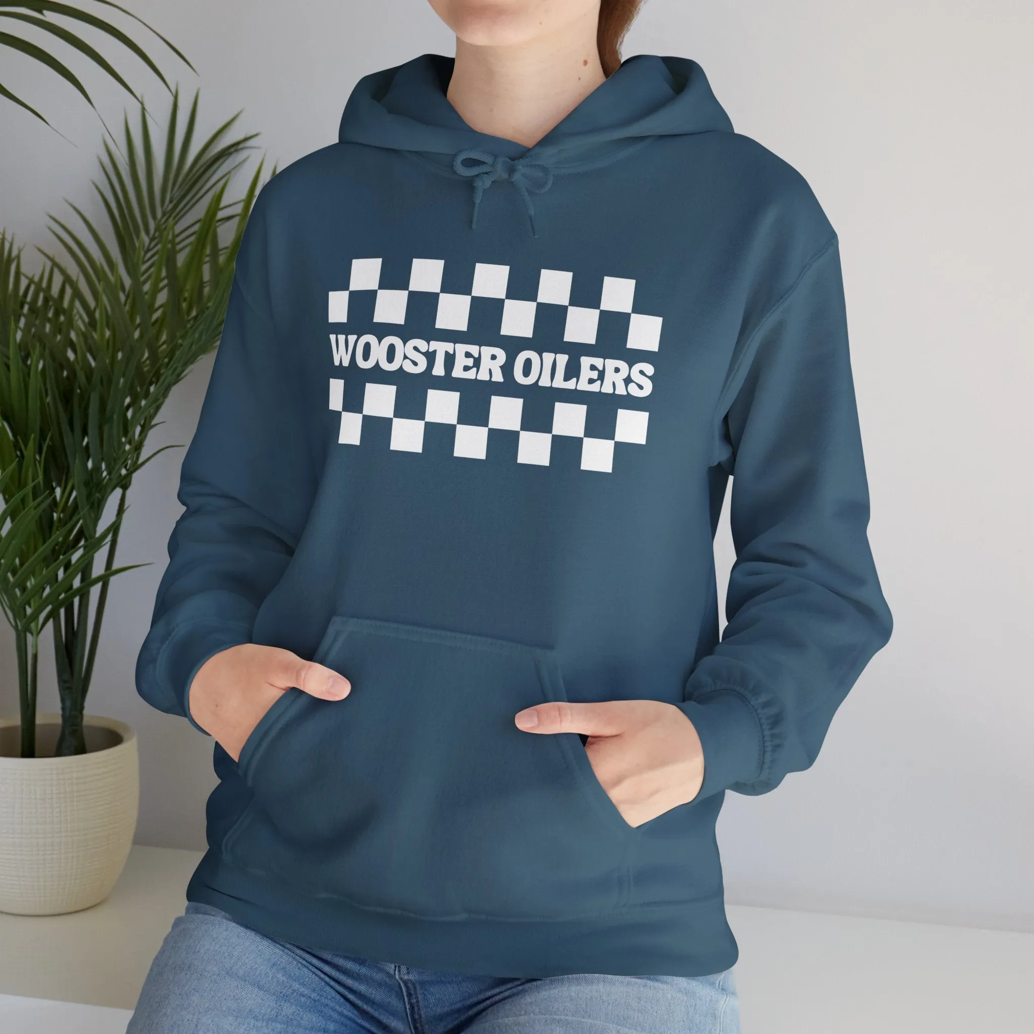 Unisex Checkered Heavy Blend™ Hooded Sweatshirt