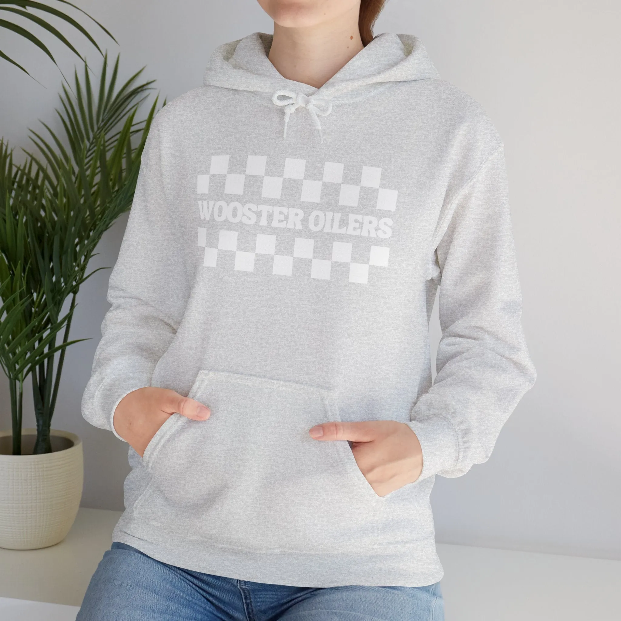 Unisex Checkered Heavy Blend™ Hooded Sweatshirt