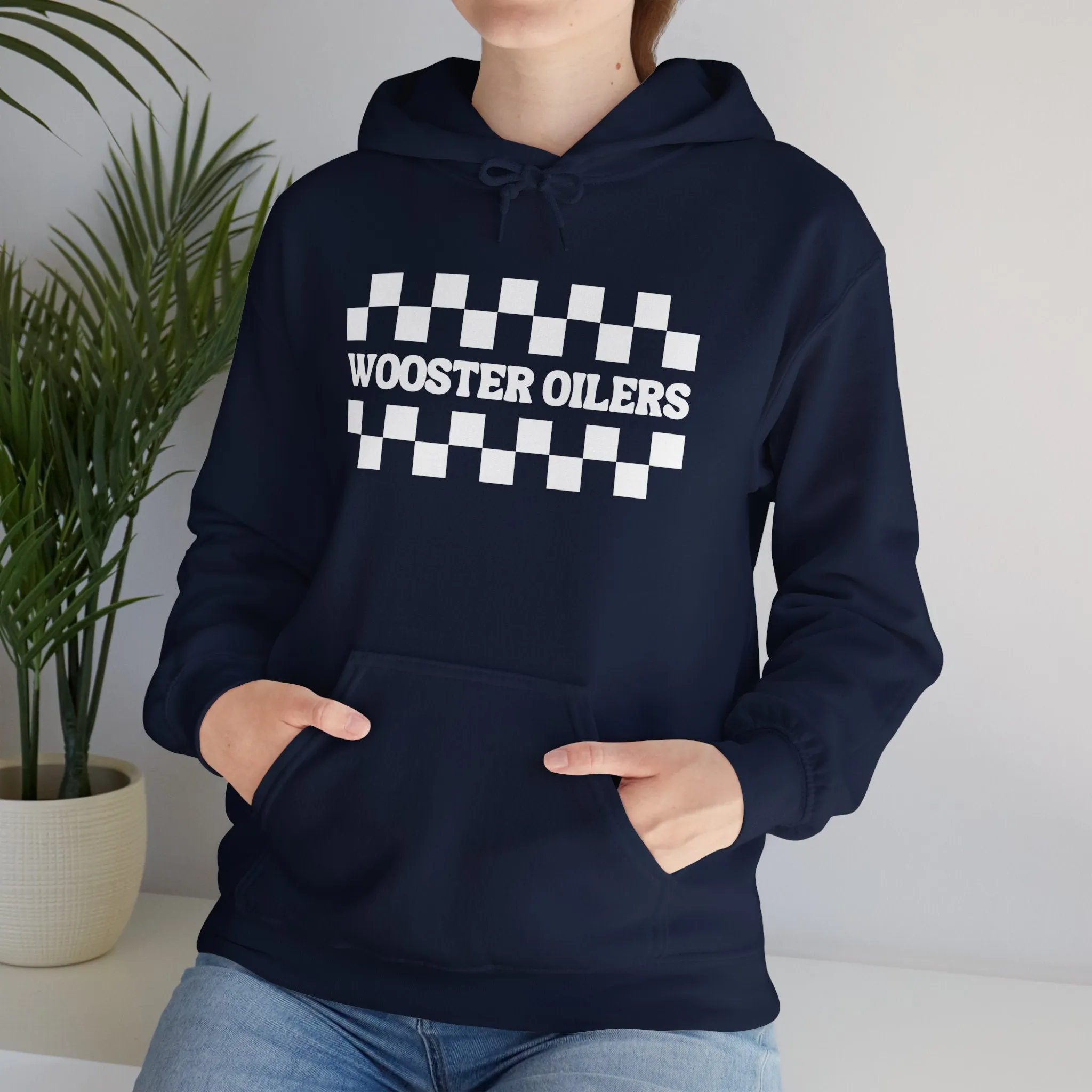 Unisex Checkered Heavy Blend™ Hooded Sweatshirt