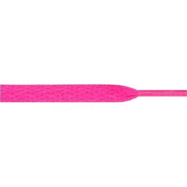 Wholesale Athletic Flat 5/16 - Hot Pink (12 Pair Pack) Shoelaces