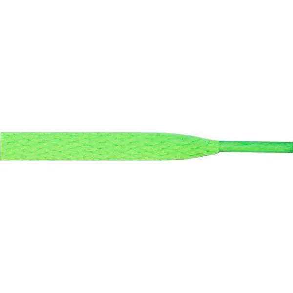 Wholesale Athletic Flat 5/16 -  Neon Green (12 Pair Pack) Shoelaces