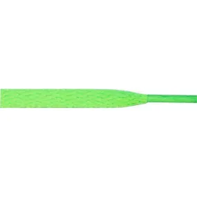 Wholesale Athletic Flat 5/16 -  Neon Green (12 Pair Pack) Shoelaces