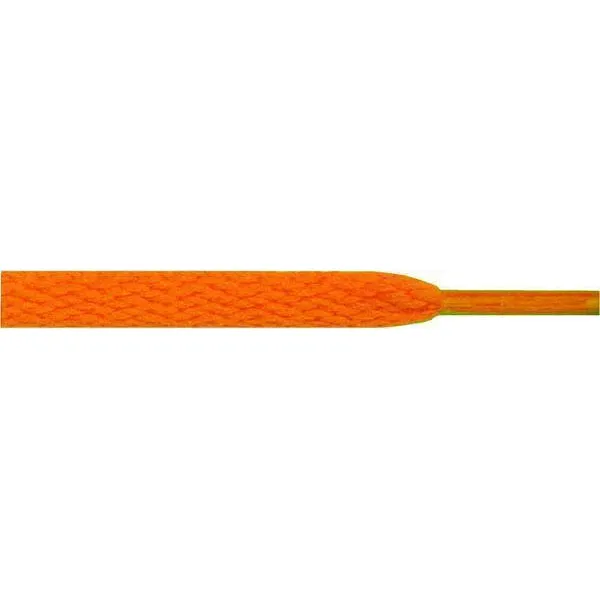 Wholesale Athletic Flat 5/16 - Neon Orange (12 Pair Pack) Shoelaces